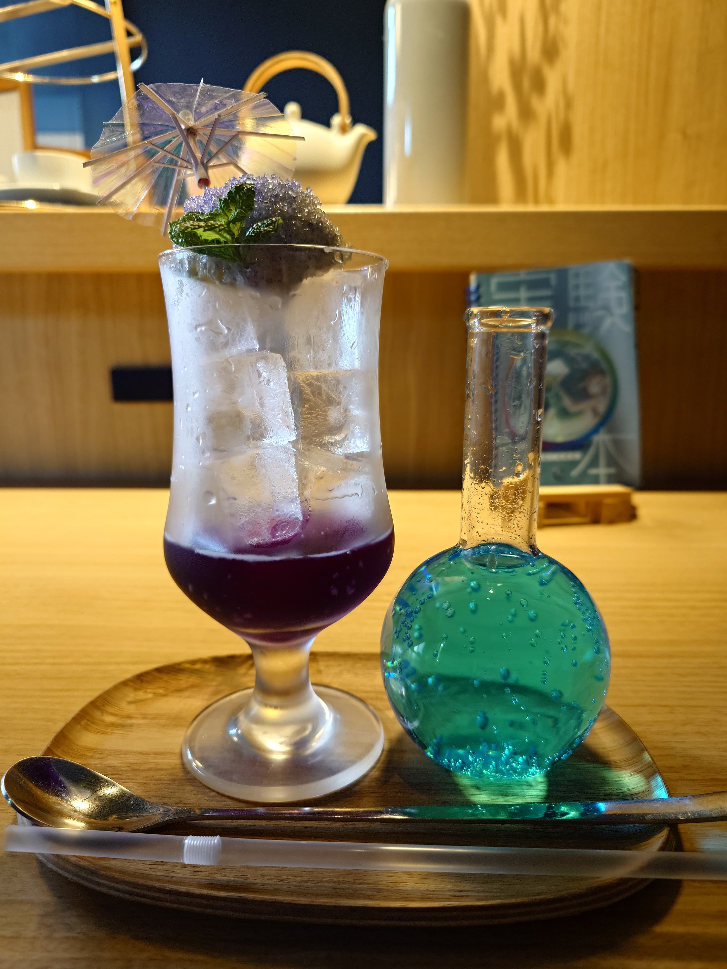 紫陽花クリームソーダ