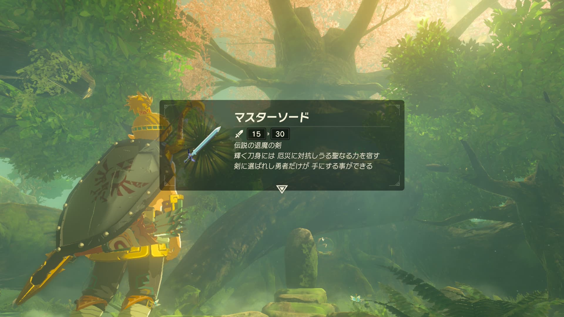 ブレスオブザワイルド マスターソード入手
