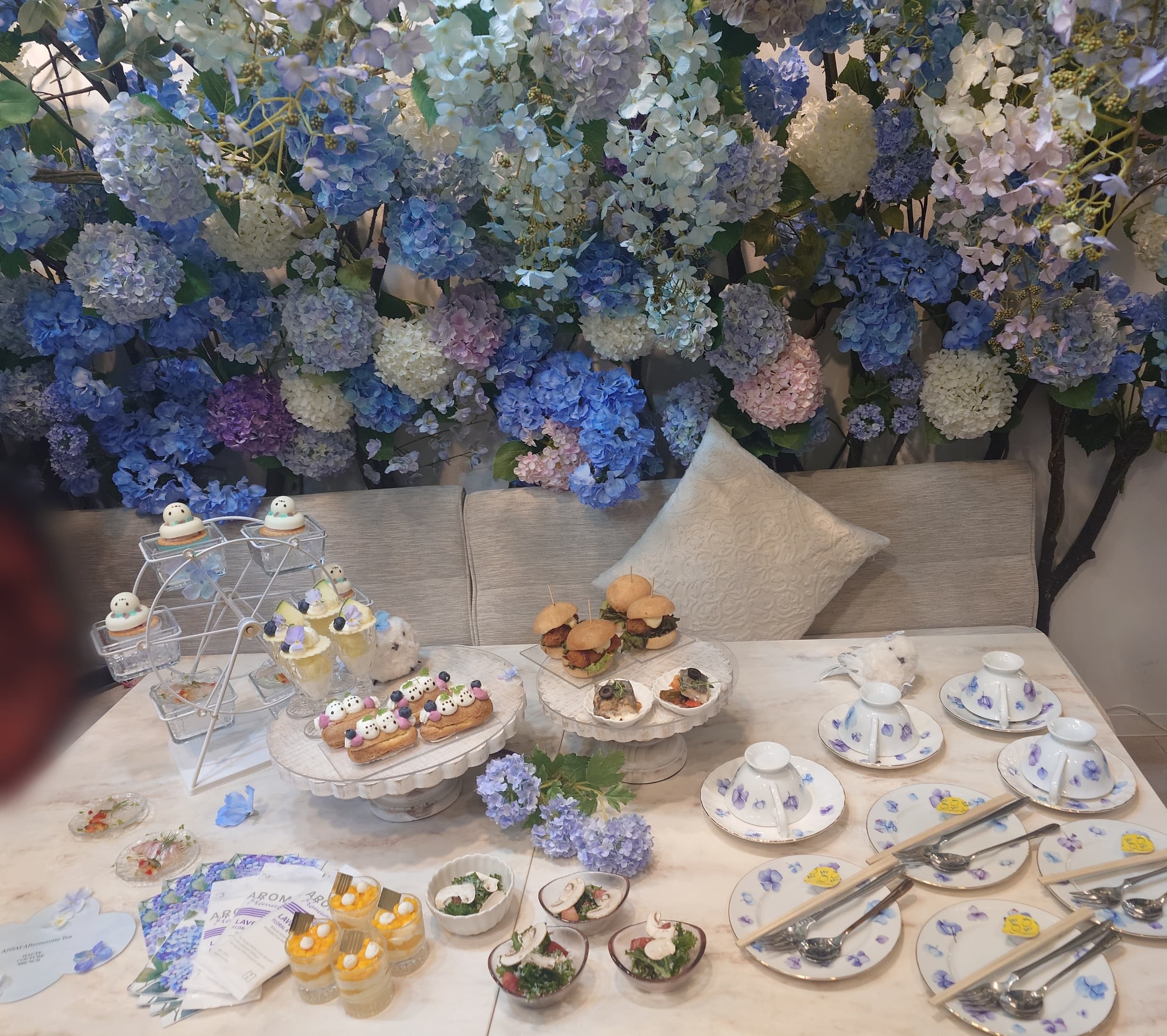 HAUTE COUTURE BRUNCH テーブル周辺の様子